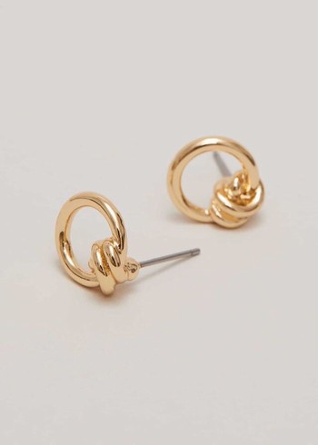 Phase Eight Knot Stud Jewellery Gold Canada | YZQSPG-970